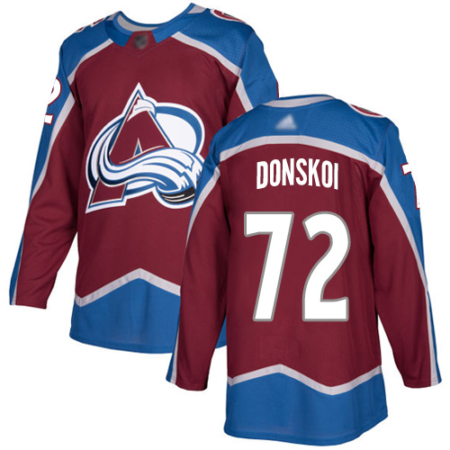 Adidas Colorado Avalanche Men #72 Joonas Donskoi Burgundy Home Authentic Stitched NHL Jersey->colorado avalanche->NHL Jersey